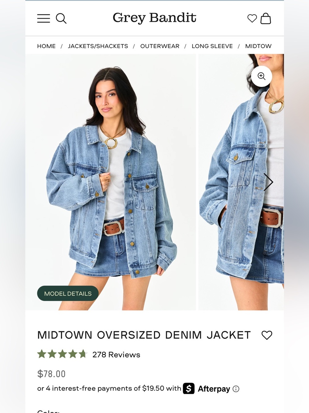 Grey Bandit denim jacket